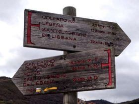 Carteles del Camino Lebaniego - Cantabria - España