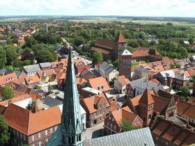 Ribe visto desde una de las torres de la catedral - Foto: Wikipedia (Hubertus45)