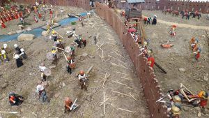 Numantinos y romanos en el sitio de Numancia